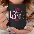 I Am 43 Plus 1 Middle Finger 43Rd Women's Birthday Coffee Mug Unique Gifts