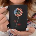 4Th Of July Be Kind Sunflower Red White And Blue Coffee Mug Personalized Gifts