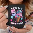 5Th Birthday Girl 5 Years Ice Cream Number 5 Coffee Mug Unique Gifts