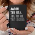 Aaron The Man The Myth The Legend For Aaron Coffee Mug Personalized Gifts