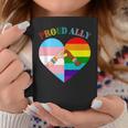 Ally Rainbow Flag Heart Lgbt Gay Lesbian Support Pride Month Coffee Mug Unique Gifts