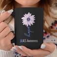 Als Awareness Month Blue Sunflower Ribbon Als Warrior Coffee Mug Personalized Gifts