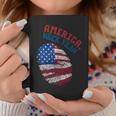 America Heck Yeah Fingerprint Flag Patriotic Usa Coffee Mug Unique Gifts