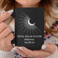 America Totality 040824 Total Solar Eclipse 2024 Indiana Coffee Mug Personalized Gifts
