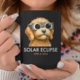 America Totality Solar Eclipse 2024 Cute Doodle Dog Dad Mom Coffee Mug Funny Gifts