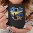 America Totality Solar Eclipse 2024 Starry Night Van Gogh Coffee Mug Personalized Gifts