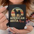 American Akita Mom Retro Vintage American Akita Coffee Mug Unique Gifts