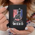 American Flag Dads Against Weed Lawn Mowing Fathers Coffee Mug Personalized Gifts