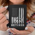 American Flag Thin Silver Line Retired Correction Officer Coffee Mug Personalized Gifts