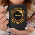American Total Solar Eclipse April 8 2024 Illinois Totality Coffee Mug Unique Gifts