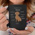 Anatomy Of A Dachshund Badger Dog Tassen Lustige Geschenke