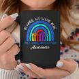 In April We Wear Blue Child Abuse Awareness Rainbow Coffee Mug Personalized Gifts