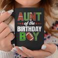 Aunt Of The Birthday Boy Family Football Party Decorations Coffee Mug Personalized Gifts
