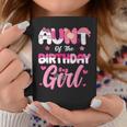 Aunt Of The Birthday Girl Cat Kitty Family Matching Coffee Mug Personalized Gifts