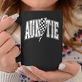 Auntie Hosting Race Car Pit Crew Checkered Birthday Party Coffee Mug Funny Gifts