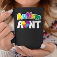 Autism Aunt Awareness Puzzle Pieces Colors Coffee Mug Unique Gifts
