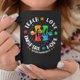 Autism Awareness Teacher Teach Hope Love Inspire Coffee Mug Funny Gifts