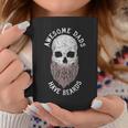 Awesome Dads Have Beards Bearded Skull Fathers Day Coffee Mug Unique Gifts