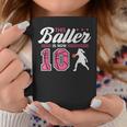 This Baller Is Now 10 Year Old Basketball 10Th Birthday Girl Coffee Mug Personalized Gifts