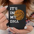 Basketball It's In My Dna Fingerprint Playing Basketball Coffee Mug Unique Gifts