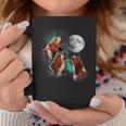 Basset Hound Howling At The Moon Basset Hound Coffee Mug Unique Gifts