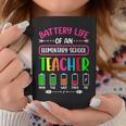 Battery Life Of A Elementary School Teacher School Week Coffee Mug Funny Gifts