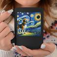Beagle Dog Solar Eclipse Glasses 2024 Van Gogh Starry Night Coffee Mug Funny Gifts