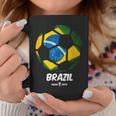 Best Brazil Soccer Ball Flag Brazilian Futbol Fan Coffee Mug Unique Gifts
