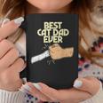Best Cat Dad Ever Kitten Pet Lover Owner Dad Taza de café Regalos divertidos