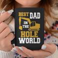 Best Dad In The Hole World Construction Dad Coffee Mug Unique Gifts