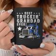 Best Trucking Grandad Ever Fathers Day Trucker Truck Coffee Mug Unique Gifts