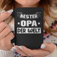 Bester Opa Vater Der Welt Vintage Retro Father's Day Black Tassen Lustige Geschenke