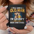 Bichon I’M A Simple Old Man I’M Grumpy&I Like Beer&Dogs Fun Coffee Mug Funny Gifts
