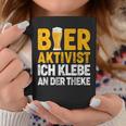 Bier-Aktivist Schwarzes Tassen, Ich Klebe An Der Theke Lustiges Biertrinker-Design Lustige Geschenke