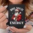 Big Nick Energy African American Santa Claus Christmas Black Coffee Mug Unique Gifts