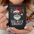 Big Nick Energy Santa With Sunglasses Ugly Xmas Coffee Mug Funny Gifts