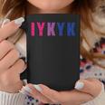 Bisexual Iykyk Fun Bi Pride Flag Bisexuality Lgbtq Women Coffee Mug Unique Gifts