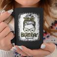 Bleached Messy Hair Bun Camouflage Birthday Squad Coffee Mug Funny Gifts