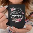Blessed Mema Thanksgiving Floral Mother's Day Coffee Mug Funny Gifts