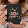 All Booked For Christmas Book Reindeer Christmas Coffee Mug Funny Gifts
