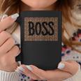 Boss Mom Leopard Print Matching Wife Mother Daughter Coffee Mug Unique Gifts