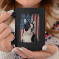 Boston Terrier American Flag Patriotic 4Th Of July Coffee Mug Unique Gifts