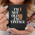 Botella Deino Clásica Divertida Con Texto I Not Old I'mintage Taza de café Regalos divertidos
