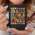 Braces Make Beautiful Faces Groovy Orthodontist Coffee Mug Unique Gifts