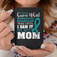 Bravery Mom Ovarian Cancer Awareness Ribbon Coffee Mug Unique Gifts