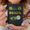 Brazil Soccer Fans Jersey Brazilian Flag Football Coffee Mug Unique Gifts