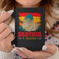 Brother Of A Spoiled Cute Cat Father's Day Cat Sunglasses Coffee Mug Unique Gifts