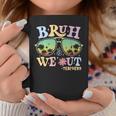 Bruh We Out Teachers Groovy Retro Happy Last Day Of School Coffee Mug Funny Gifts