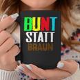 Bunt Statt Braun Tassen, Farbblock-Schrift Design, Schwarzes Tee Lustige Geschenke