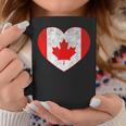 Canada Flag Heart Canadian Roots Americans Love Maple Coffee Mug Unique Gifts